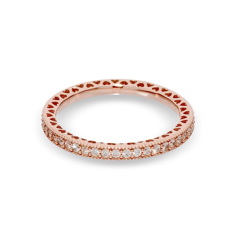 🆕 ROSE GOLD PANDORA RING - Picture 2 of 8